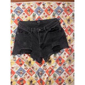 Distressed High Waist Jean short